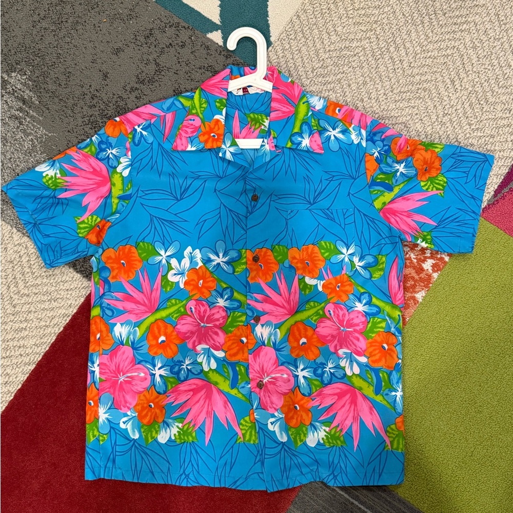 Vibrant Floral Hawaiian Shirt
